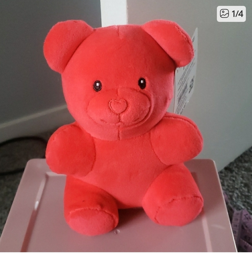 Kids Mini Red Gummy Bear Plush 6" Stuffed Animal NEW WITH TAGS